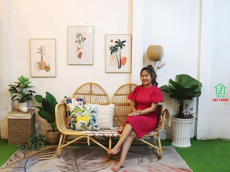 Bàn Ghế Mây Ngoài Trời - BGMNT006